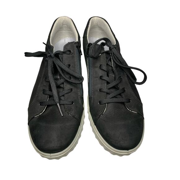 🍒 Ricosta German-made Suede Leather Sneaker‎ Shoes Comfortable black- 41/9.5 - Picture 3 of 10